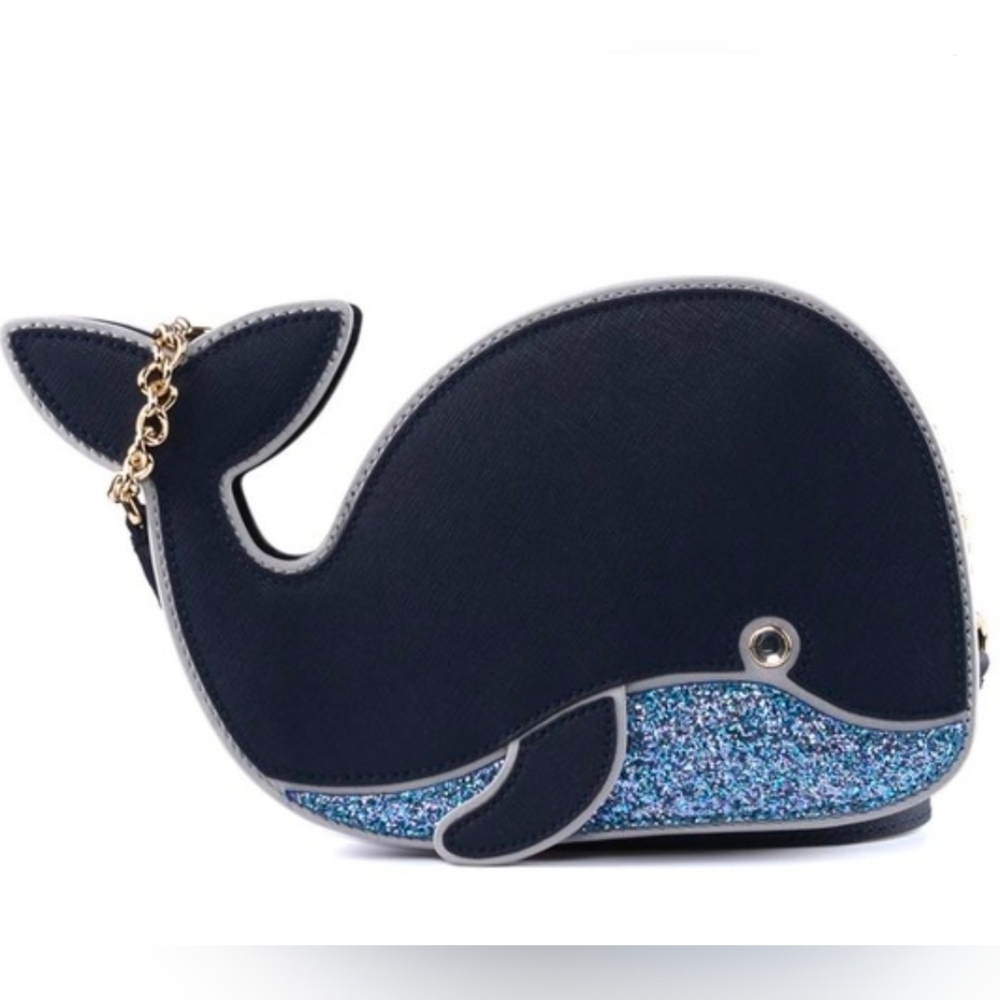 Kate Spade Off We Go Whale Crossbody Bag EUC